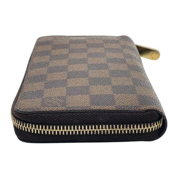 Louis Vuitton Vintage Damier Ebene Compact Sarah Wallet W/Box Zip Around - Picture 15 of 16